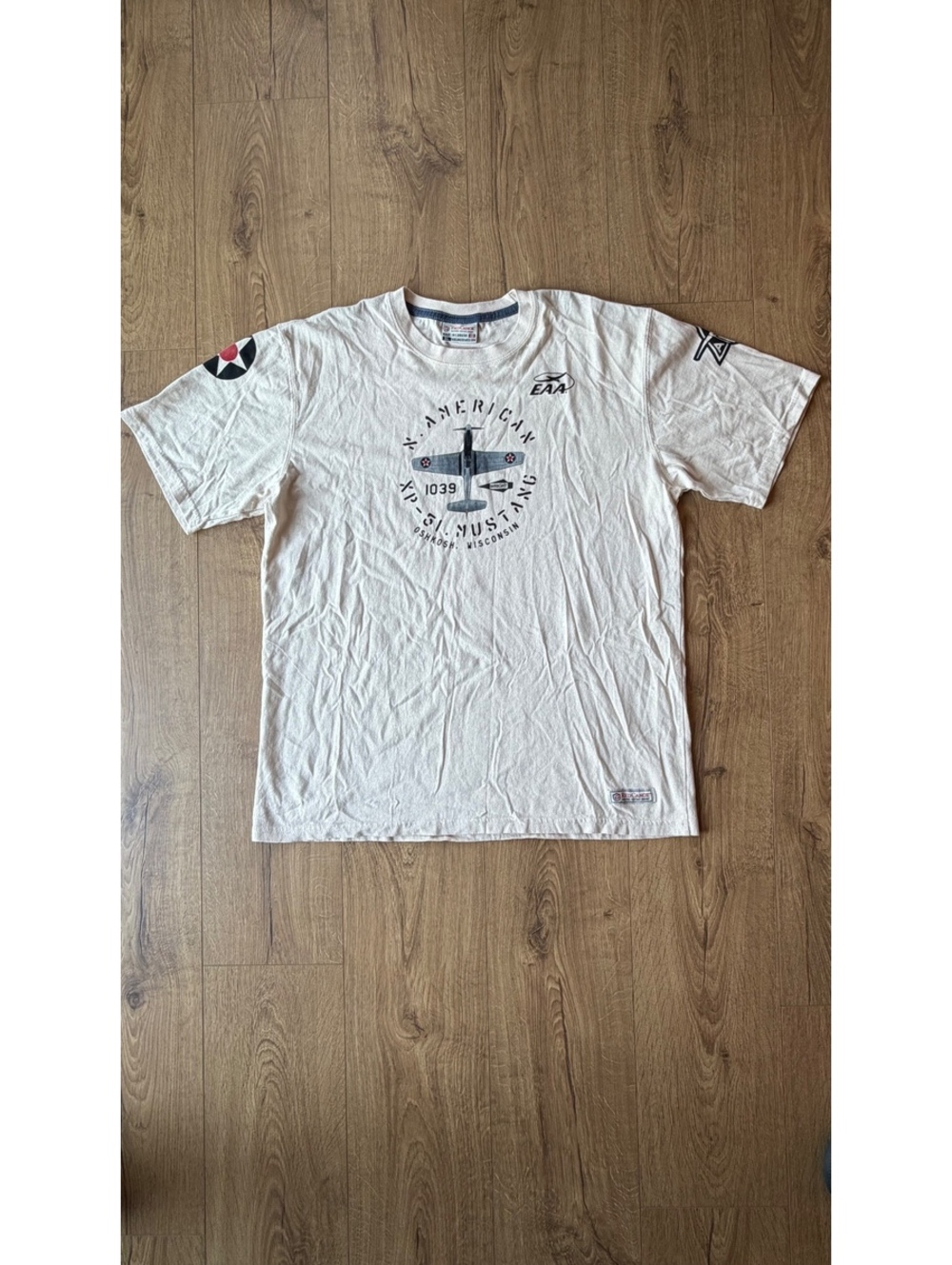 Red Canoe EAA XP-51 Mustang Tee XL Oshkosh WI Made in Canada